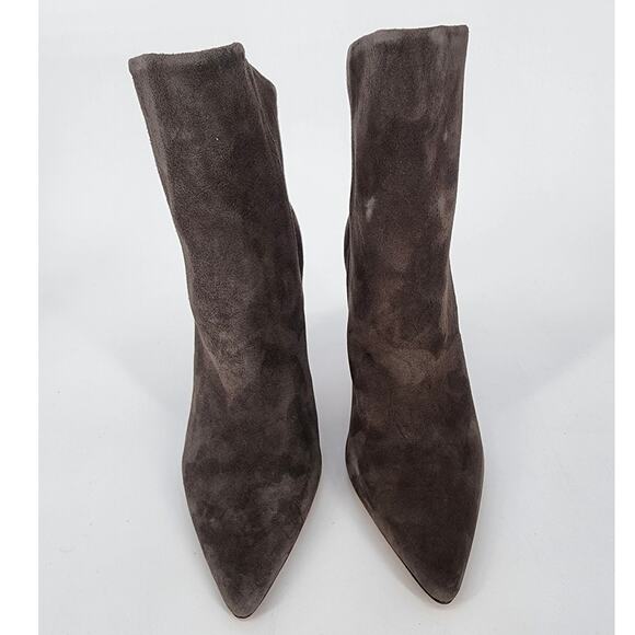 IRO Gray Suede Pointy Toe High-Low Booties Women's Size 36 (US 5.5) - Picture 9 of 15